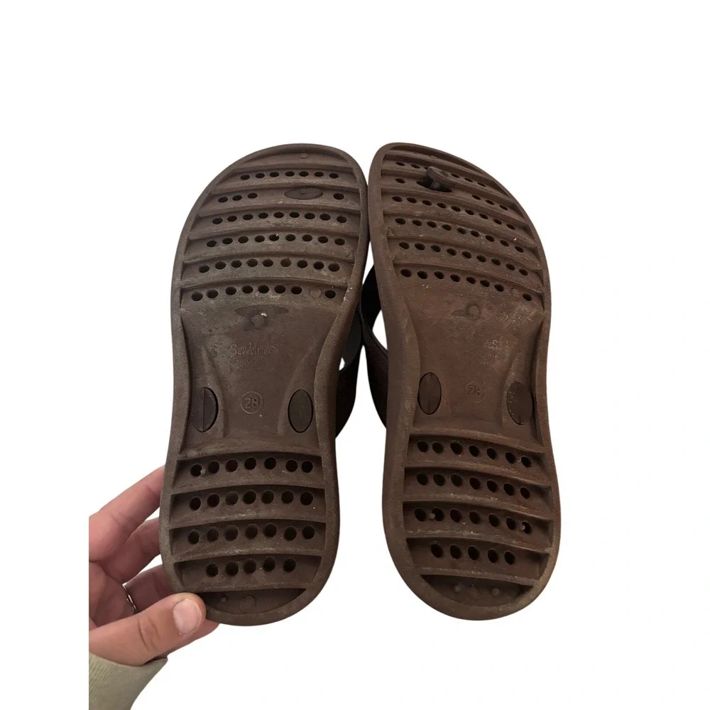 Sandelindas‎ Brown Rubber Thong Flip Flop Sandals Size 28 Made in Mexico